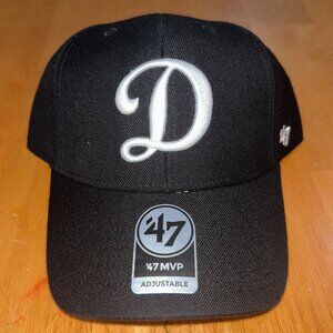 NEW ‘47 Brand MVP Dodgers Adjustable Hat- Black MSRP $38